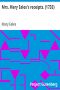 [Gutenberg 20735] • Mrs. Mary Eales's receipts. (1733)